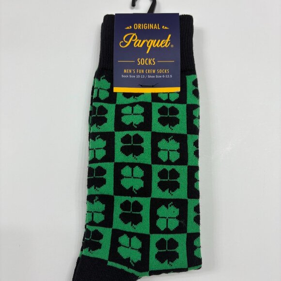 Men's Crew Socks Four Leaf Clover / St Patrick's Day / Lucky  - NWT - Picture 5 of 8